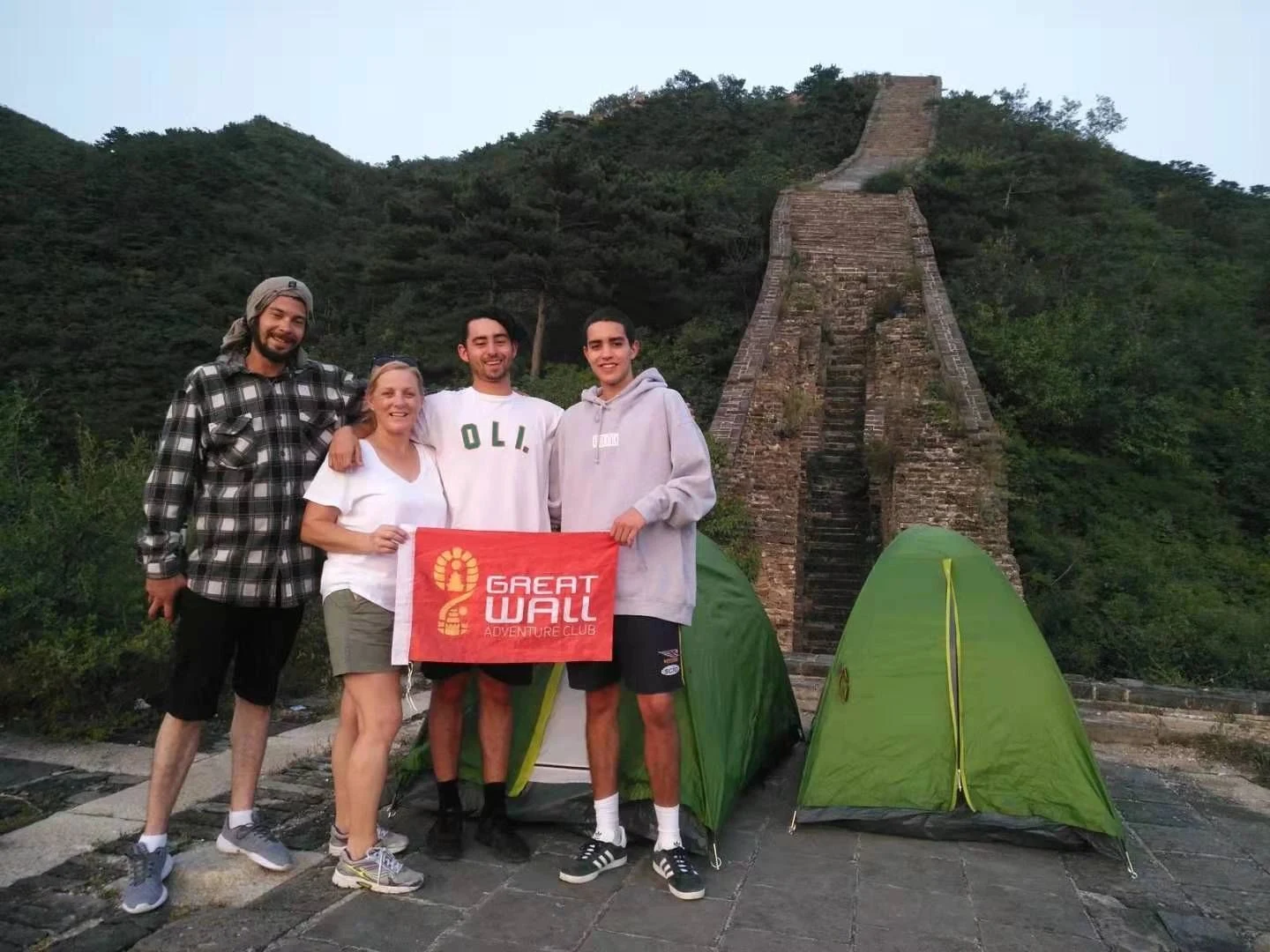 Where the Great Wall Meets the Water — mountain landscape and Great Wall towers