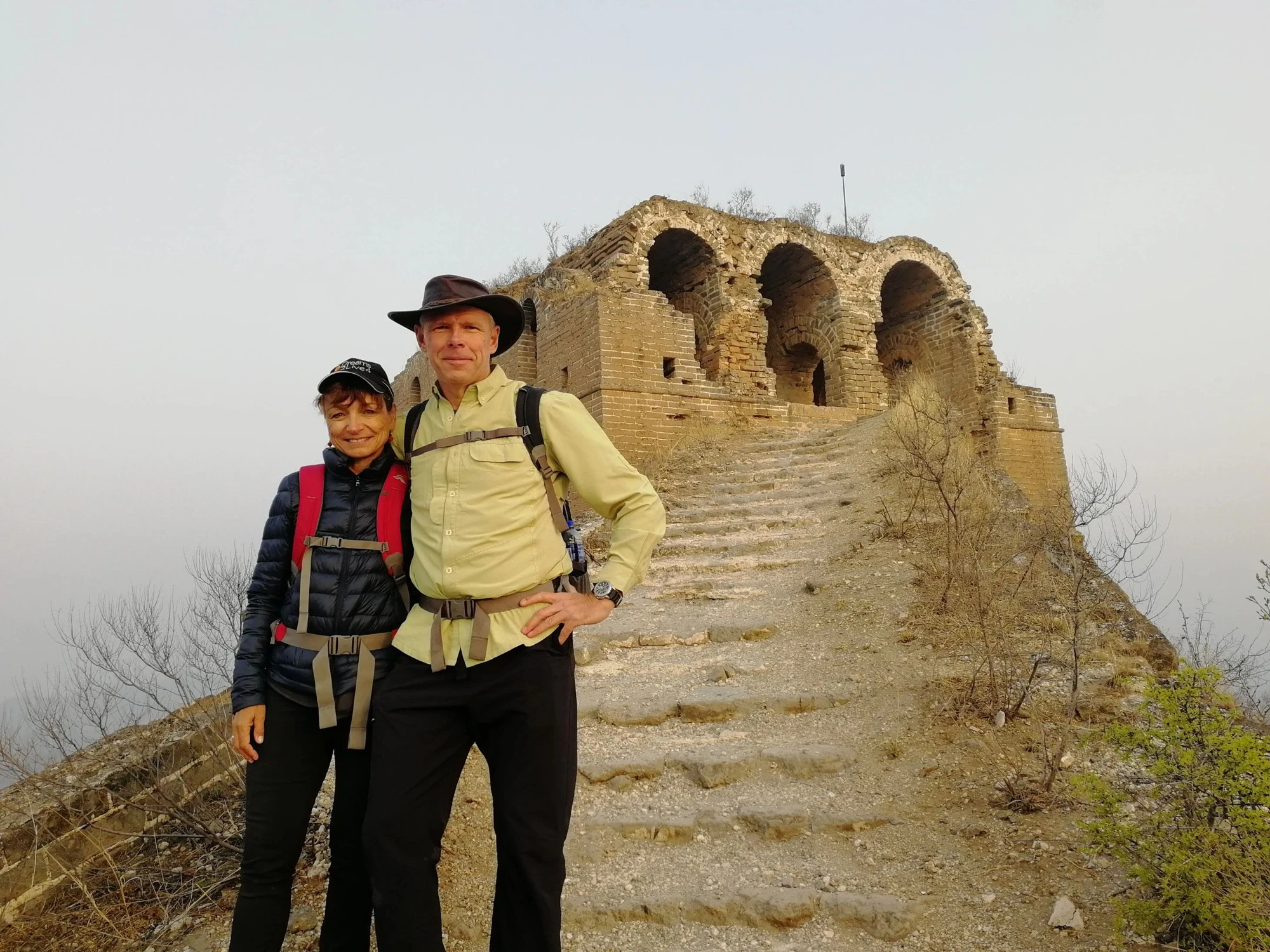 Walk the Great Wall of China — mountain landscape and Great Wall towers
