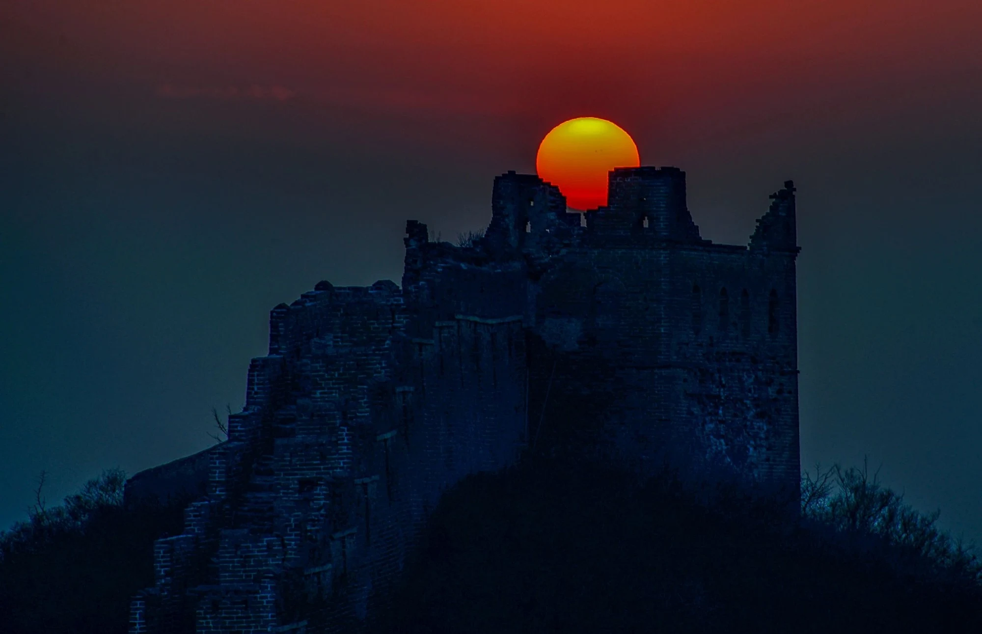 Walk with the People Who Know the Wall — mountain landscape and Great Wall towers