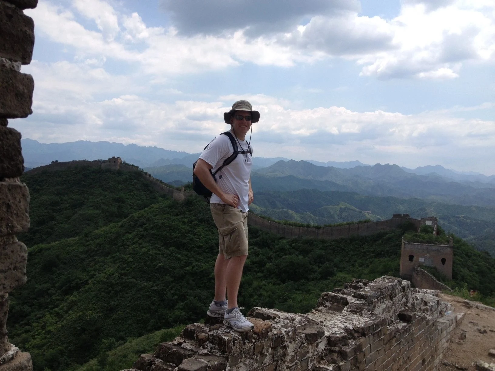 Walk with the People Who Know the Wall — mountain landscape and Great Wall towers