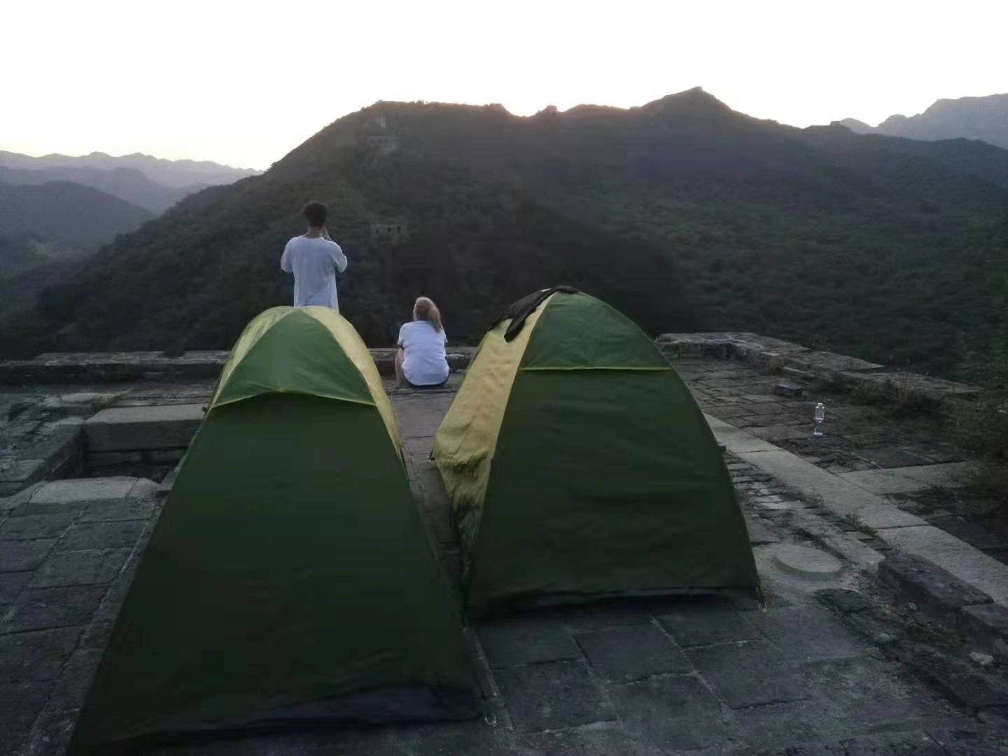 Where the Great Wall Meets the Water — mountain landscape and Great Wall towers